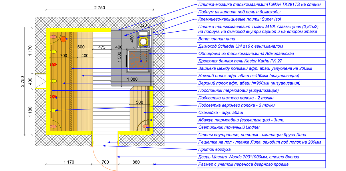 Баня "Черное и белое" — 95 градусов