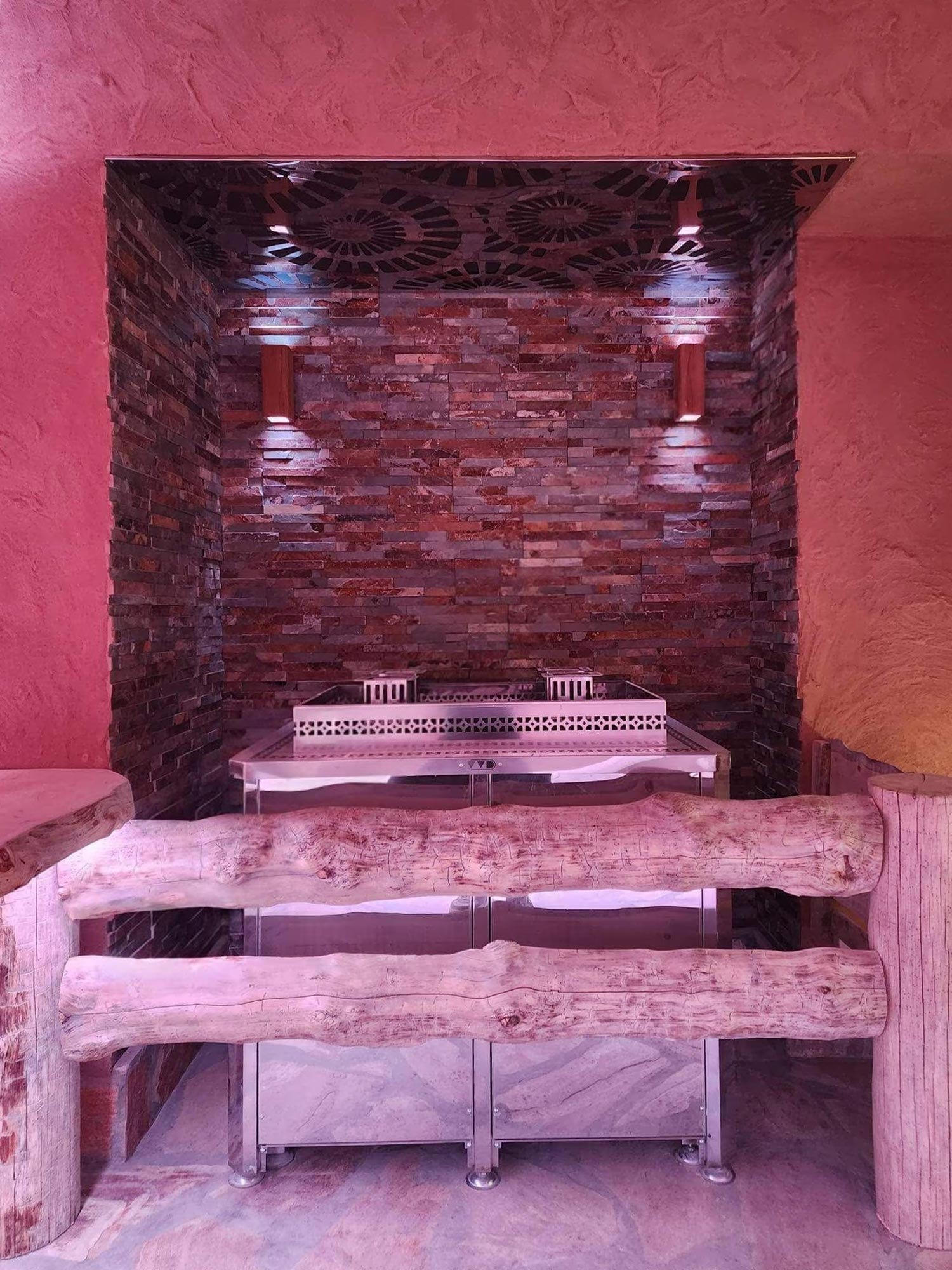 Глиняная парная в банном комплексе — 3D-Сауна