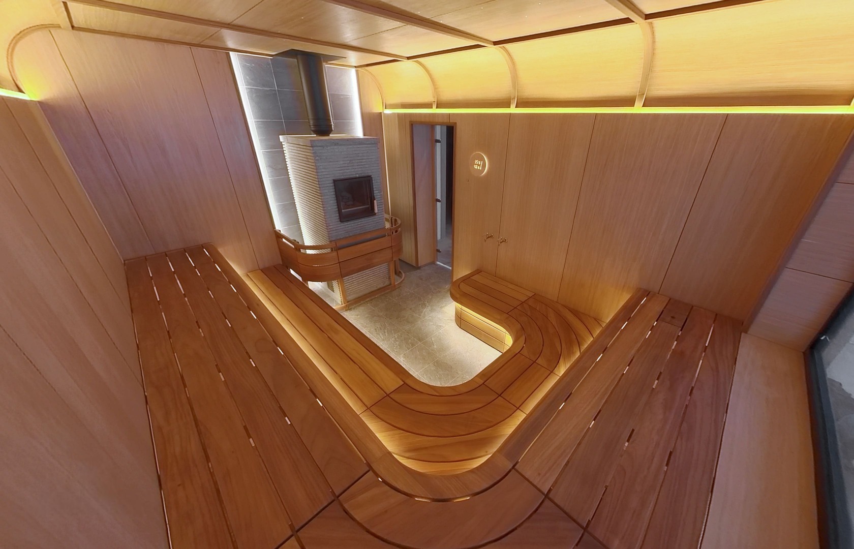 Сауна «Мягкая геометрия» — Art Sauna