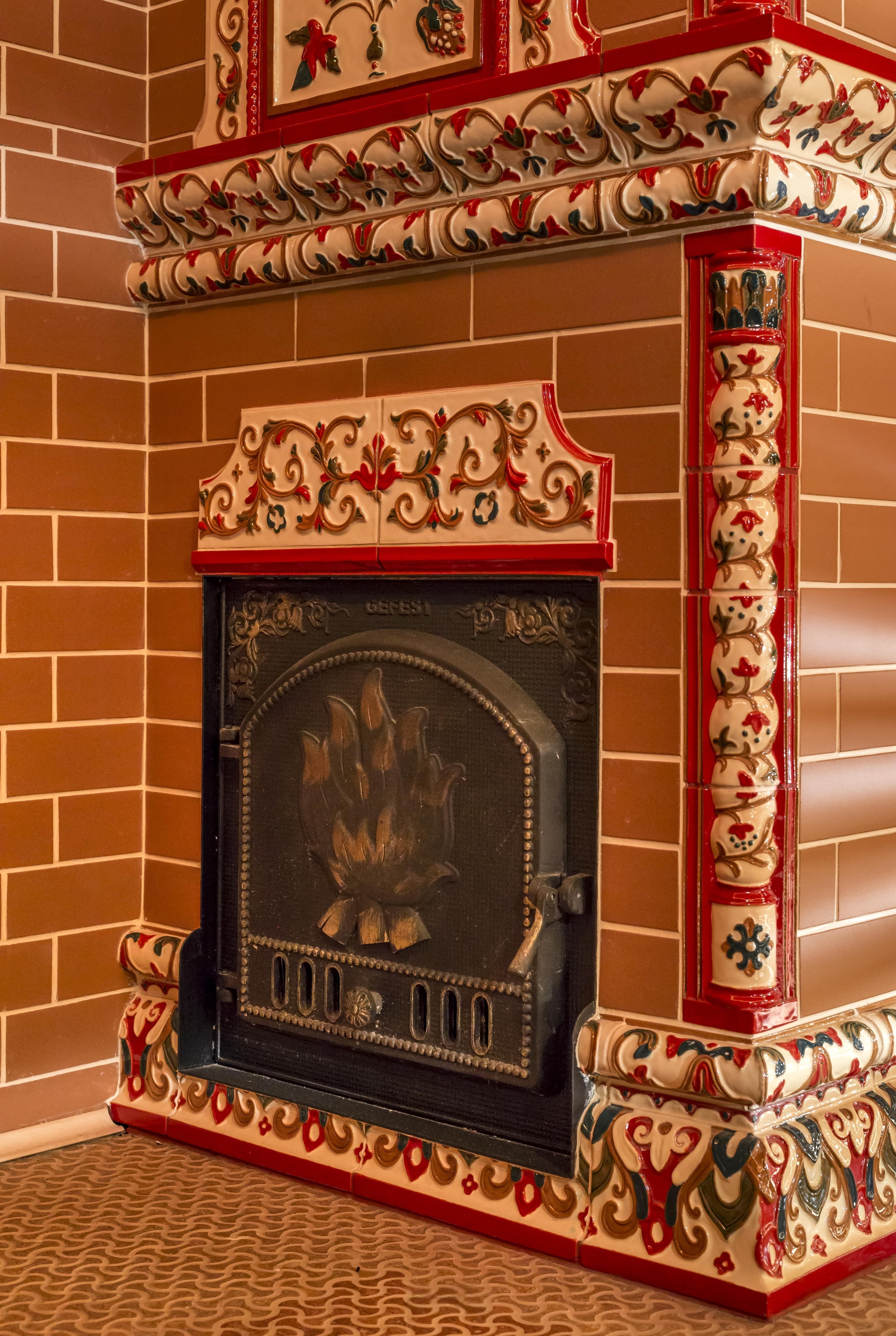 Русская парная с изразцовой печью — Баньковъ