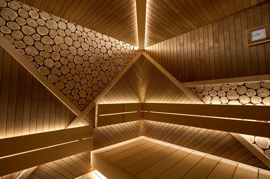 Премиальная парная с можжевеловым декором — Sauna-Wood