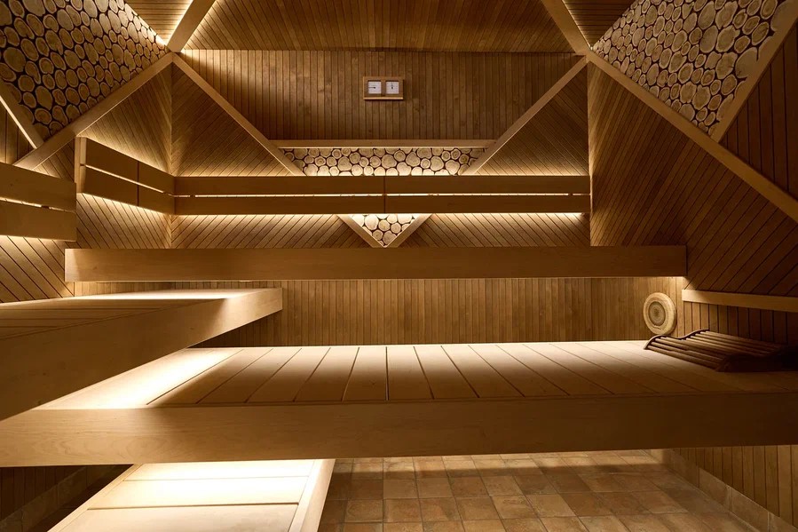 Премиальная парная с можжевеловым декором — Sauna-Wood