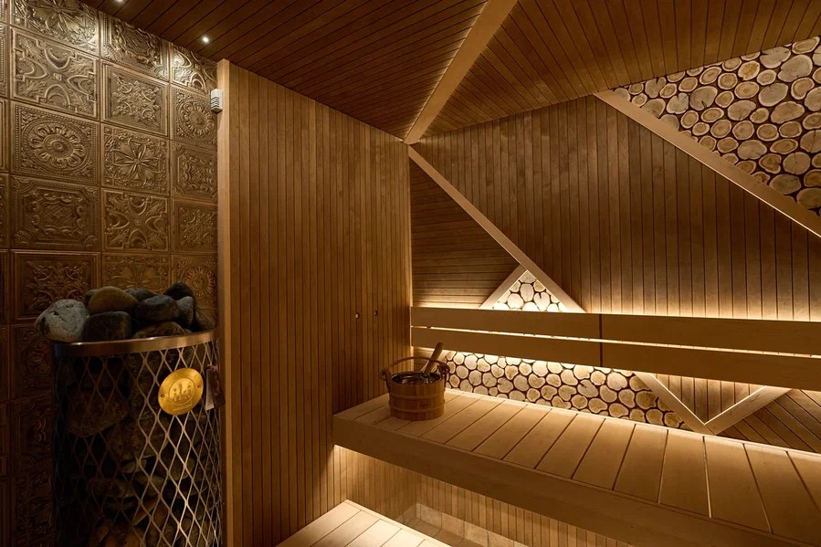 Премиальная парная с можжевеловым декором — Sauna-Wood