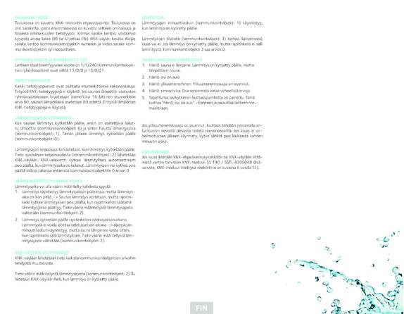 Tulikivi Программирование KNX, cтраница 5