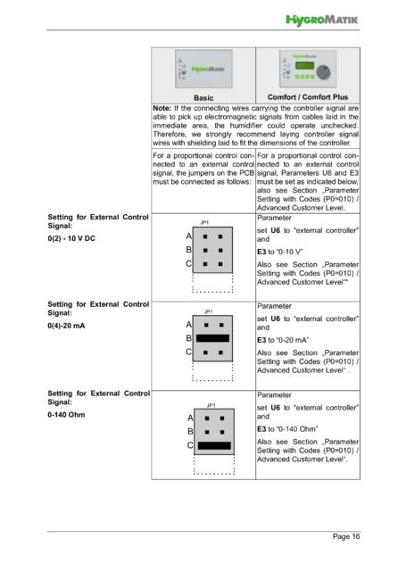 Hygromatik Basic Control, cтраница 16