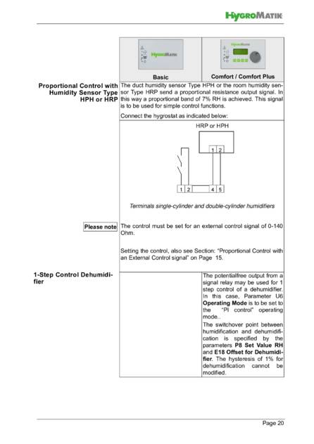 Hygromatik Basic Control, cтраница 20