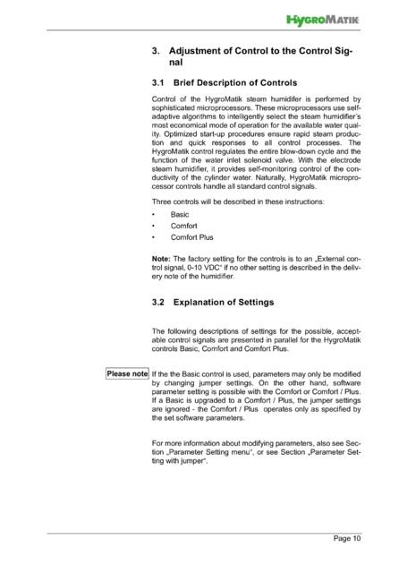 Hygromatik Basic Control, cтраница 10