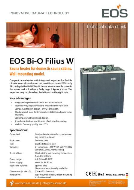 EOS Bi-O Filius W, cтраница 1