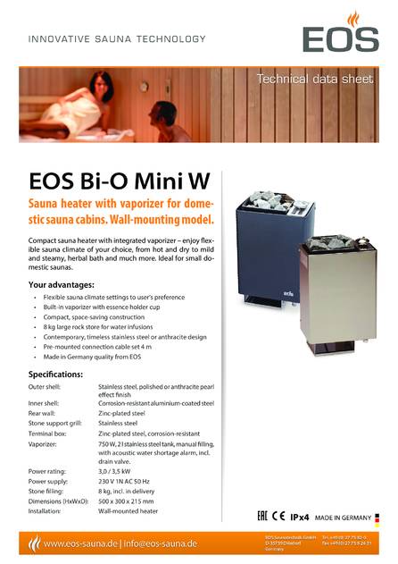 EOS Bi-O Mini W, cтраница 1
