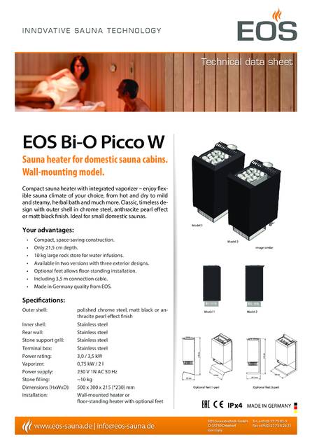 EOS Bi-O Picco W, cтраница 1