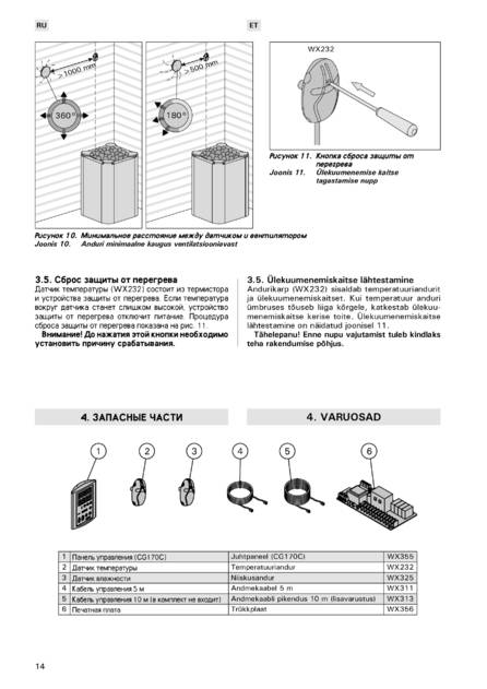 Harvia Griffin Combi CG170C, cтраница 14
