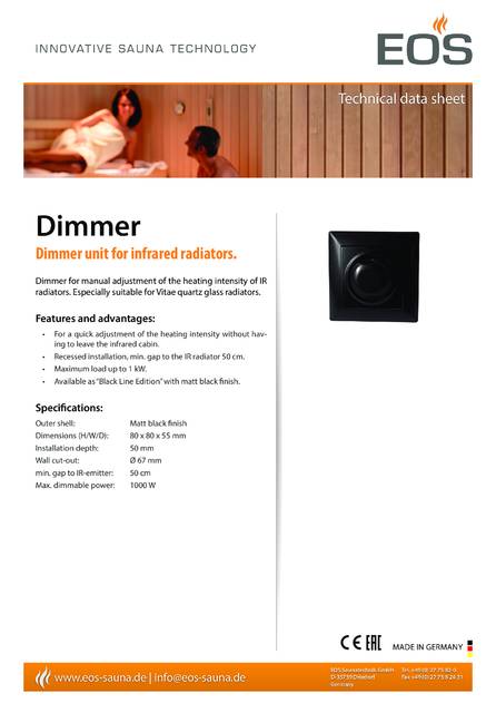 EOS Dimmer unit, cтраница 1