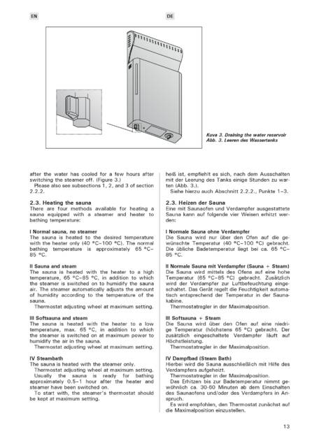 Harvia Sauna Steamer, cтраница 13