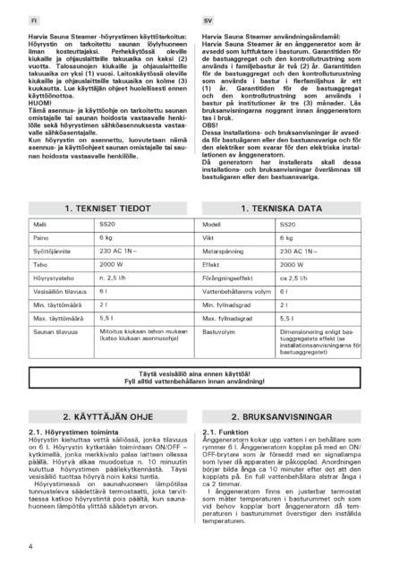 Harvia Sauna Steamer, cтраница 4