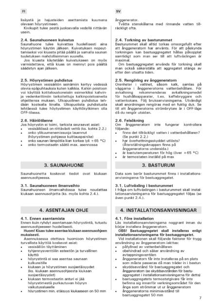 Harvia Sauna Steamer, cтраница 7