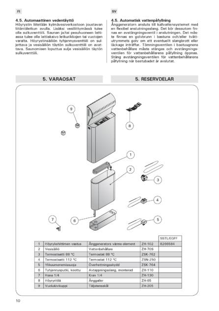 Harvia Sauna Steamer, cтраница 10