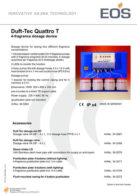 EOS Duft-Tec Quattro T, cтраница 1