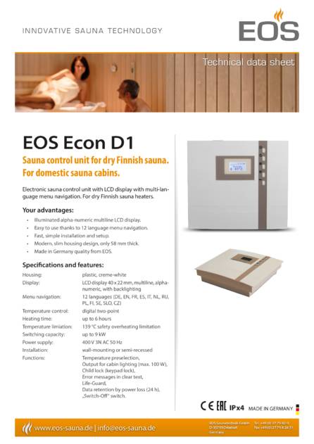 EOS Econ D1, cтраница 1