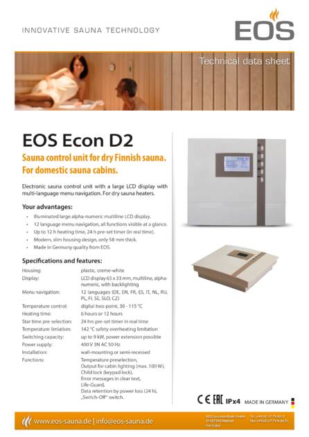 EOS Econ D2, cтраница 1