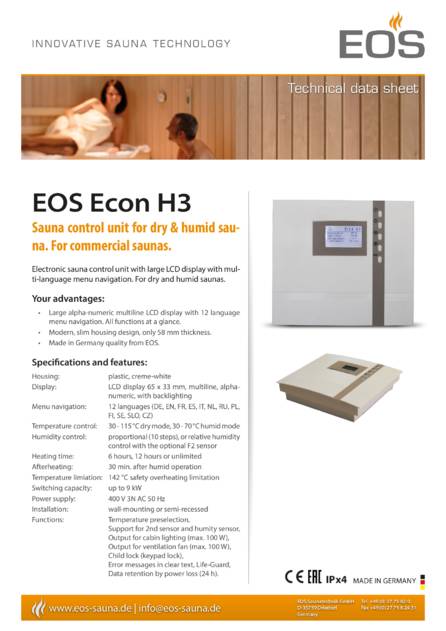 EOS Econ H3, cтраница 1
