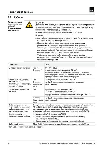 Fasel FCU2x00, 3x00, 4x00, 5x00, 6x00, cтраница 10