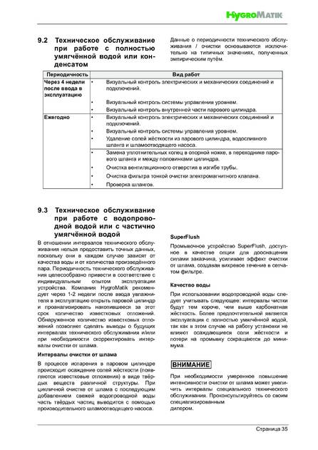 Hygromatik FlexLine Plus, cтраница 35