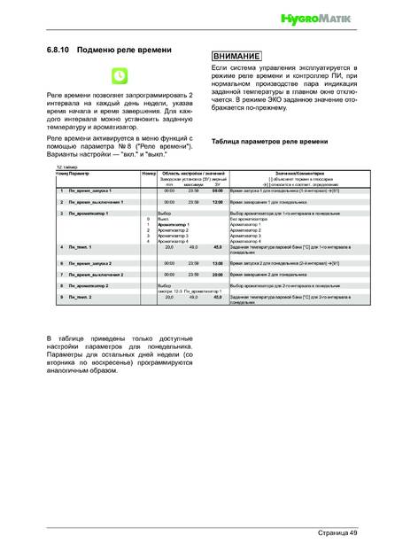Hygromatik FlexLine SPA, cтраница 49