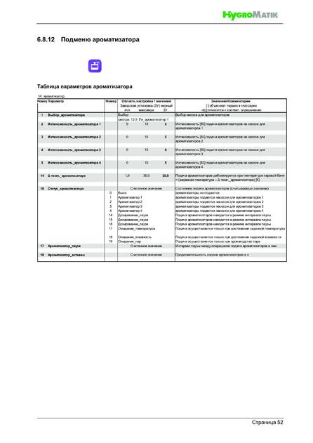 Hygromatik FlexLine SPA, cтраница 52