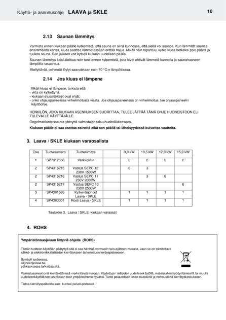 Helo Laava и SKLE с релейным блоком WE 40, cтраница 11