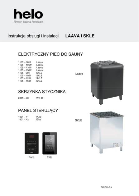 Helo Laava и SKLE с релейным блоком WE 40, cтраница 72