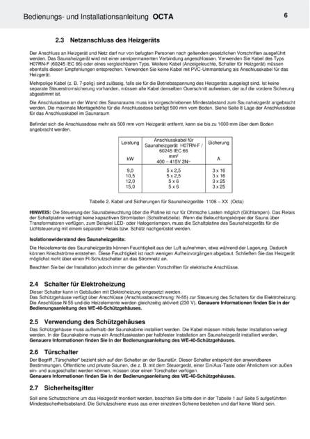 Helo Octa с релейным блоком WE 40, cтраница 37