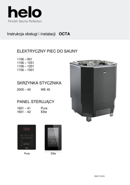 Helo Octa с релейным блоком WE 40, cтраница 72