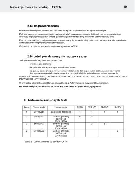Helo Octa с релейным блоком WE 40, cтраница 81