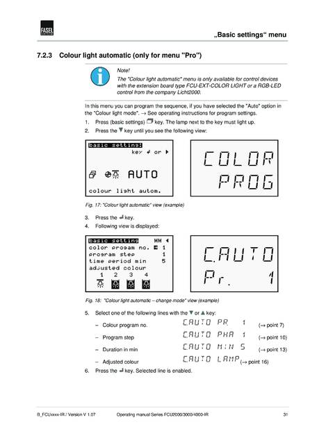 Fasel FCU2000, 3000, 4000-IR, cтраница 31