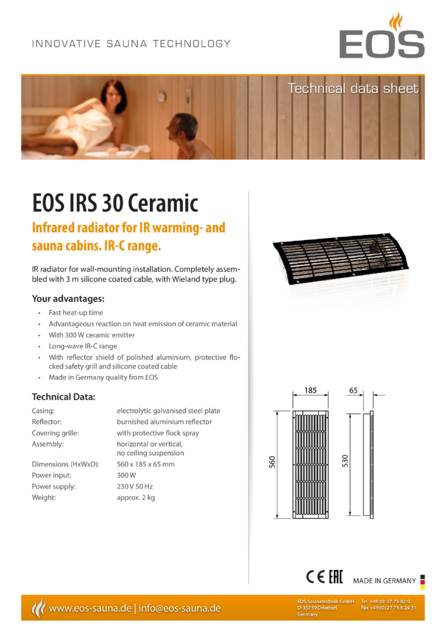 EOS IRS 30 Ceramic, cтраница 1
