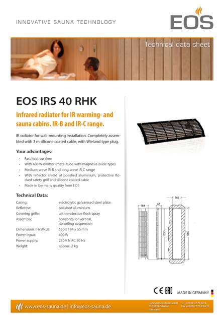 EOS IRS 40 RHK, cтраница 1