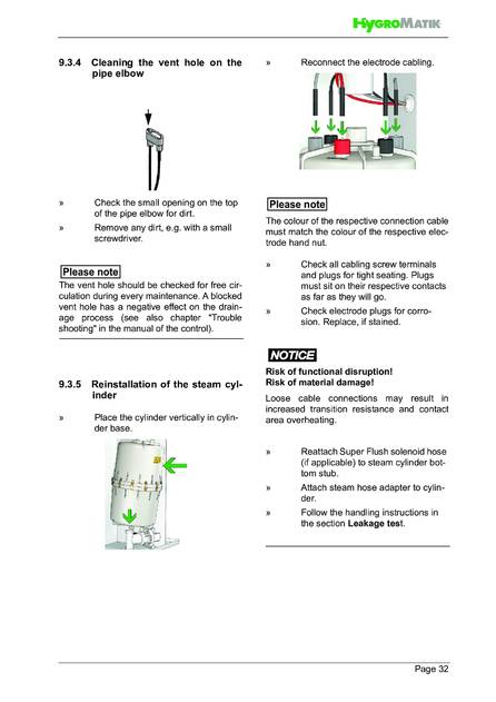 Hygromatik SteamKit E, cтраница 32