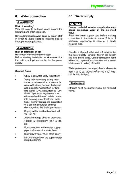Hygromatik SteamKit H, cтраница 22