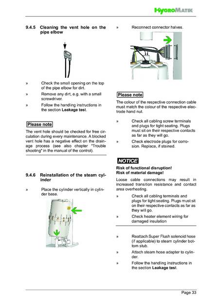 Hygromatik SteamKit H, cтраница 33