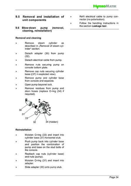 Hygromatik SteamKit H, cтраница 34