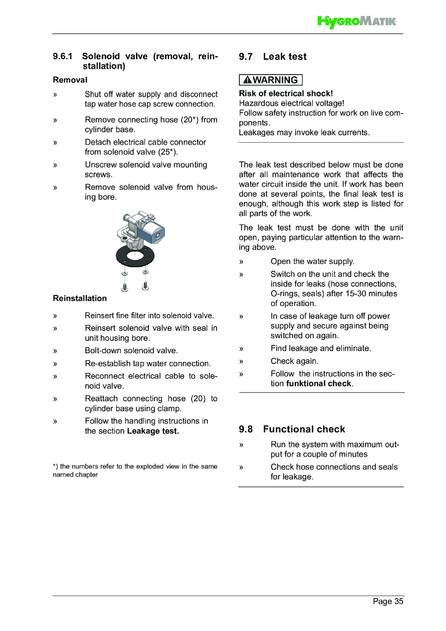 Hygromatik SteamKit H, cтраница 35