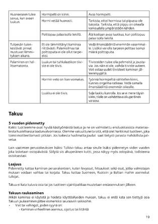 Tulikivi Tanka 3, 4, 5, 6, cтраница 19