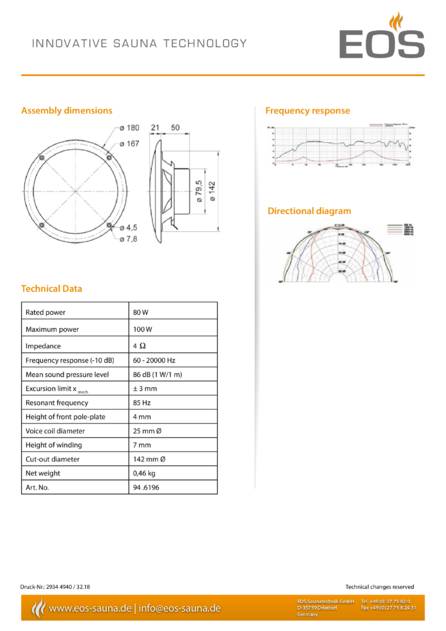EOS Loudspeaker for steam rooms, cтраница 2