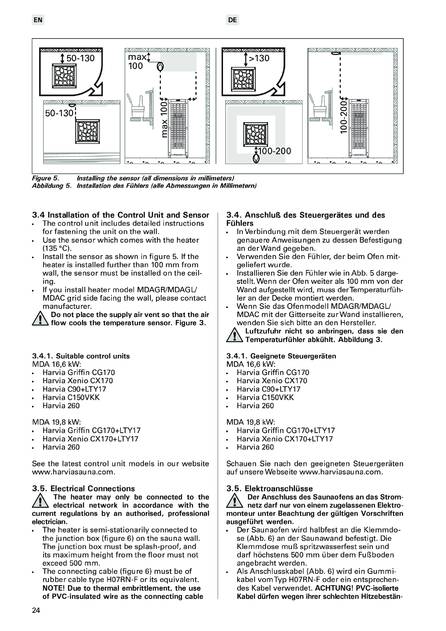 Harvia Modulo MDA, cтраница 24