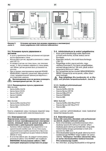 Harvia Modulo MDA, cтраница 36
