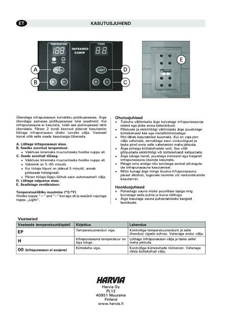 Harvia Radiant, cтраница 20