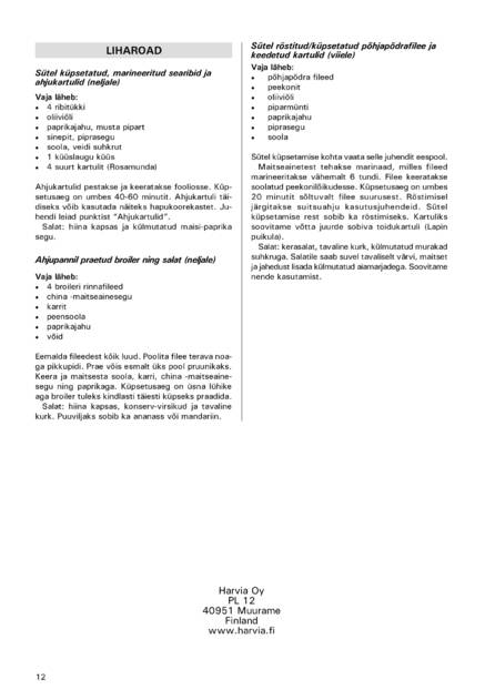 Коптильня Harvia, cтраница 12