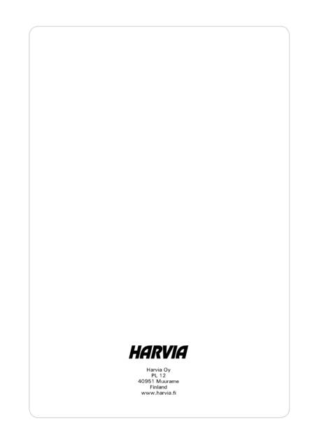 Harvia outdoor sauna, cтраница 37