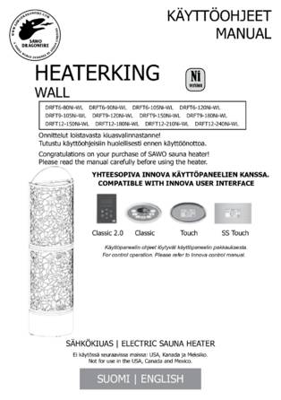 SAWO Heaterking Wall Ni, cтраница 1