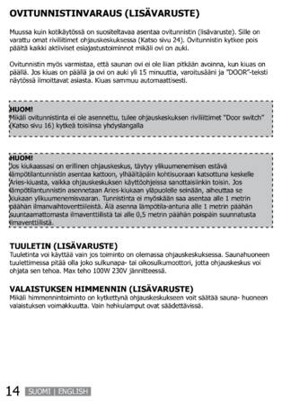 SAWO Heaterking Wall Ni, cтраница 14